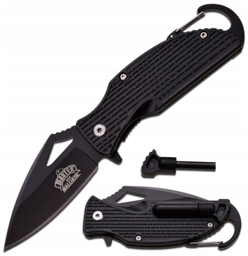 СКЛАДНИЙ НІЖ ВИЖИВАННЯ З ШУКАЛОМ MU-A027BK