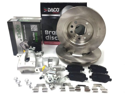 RZ015 RZ014 - СУПОРТИ ЗАДНІ КОЛОДКИ ДИСКИ ASTRA MERIVA ZAFIRA 5 ДІАМ