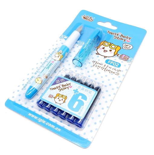 Ручка пір'яна ITEK темно-синя