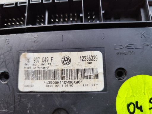 VW T5 Unité commande confort BCM 7H0937049F