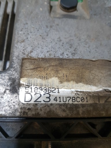 computer of the engine control unit ECU CITROEN JUMPER 2 51833621 2.3 JTD
