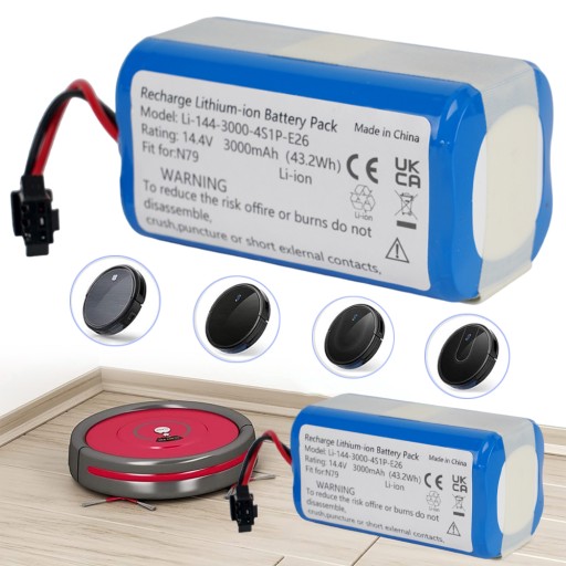 Batterie Ni-MH 14,4 V 3000 MAh Pour Roomba 500, 530, 560, 700, 780 - Rechargeable, Remplacement économique