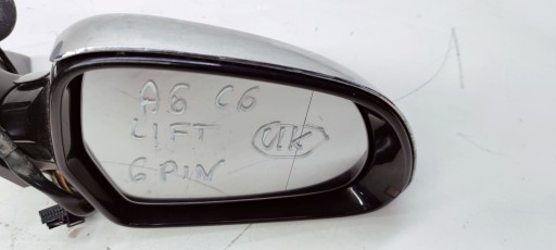 mirror right front AUDI A6 C6 LIFT UK 6 PIN LZ9Y