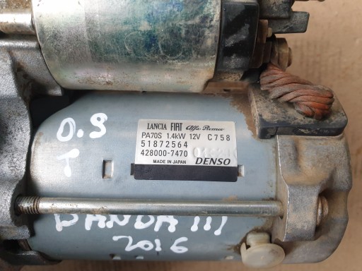 starter 0.9 T FIAT PUNTO PANDA III 500 ALFA 2014- 51872564