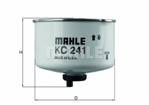 Топливный фильтр Mahle / Knecht KC 241D