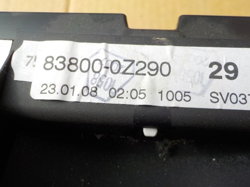 dials dials toyota auris and 1,4 D4D 2009r 83800-0Z290