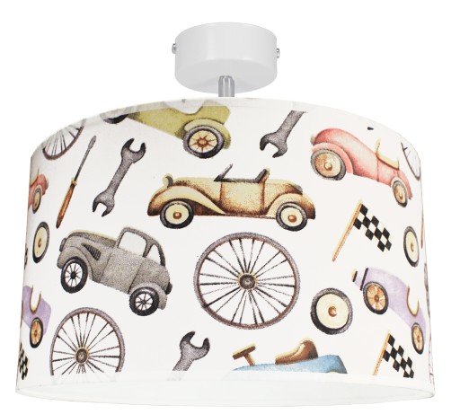 Білий стельовий світильник JasnoCiemno E27