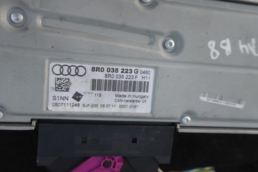 amplifier RADIA MULTIMEDIA module DZWIEKU connecting spoiler AUDI A4 B8 Q5 8R A5 8T