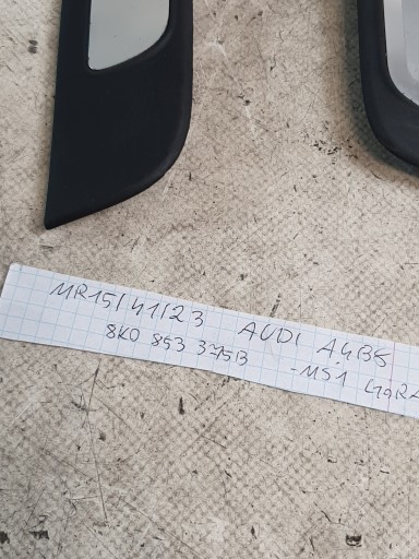 listák fedelek PROGOWE S-LINE OE 8K0853375B AUDI A4 B8 SEDAN 08r. UK