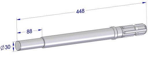 Вал головки Z010 / 1 C104.02.05.00