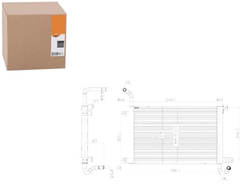 NRF50144(EXT) - NRF РАДІАТОР LANDROVER RANGE ROVER 09- NRF