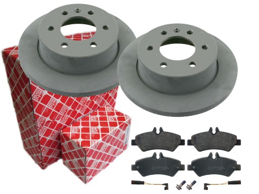 ДИСКИ КОЛОДКИ FEBI ЗАДНІЙ CRAFTER SPRINTER 298MM