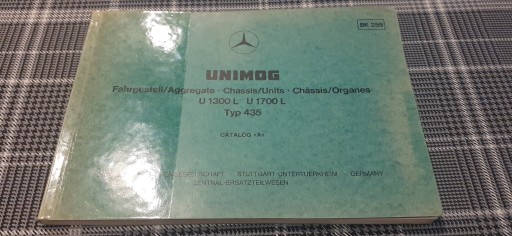 MERCEDES UNIMOG 435 шасси рама и каталог запчастей