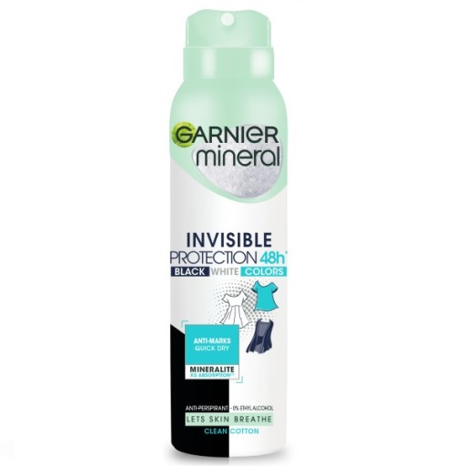 garnier mineral invisible protection antyperspirant w sprayu 150 ml   
