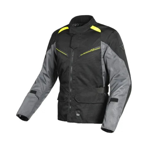 Macna Výpredaj Bunda Murano Motocycle Jacket Black/Dark Grey/Fluo Yellow