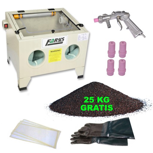 Піскоструминна машина 90 л для піскоструминної обробки + абразив