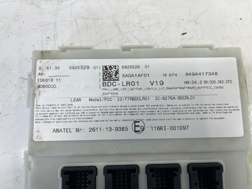 BMW F45 F46 X1 F48 comfort control unit BDC 6825529