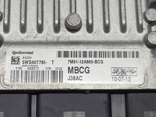 unité de commande électronique uce moteur FORD Focus MK2 Lift 1.8 TDCi 7M51-12A650-BCG