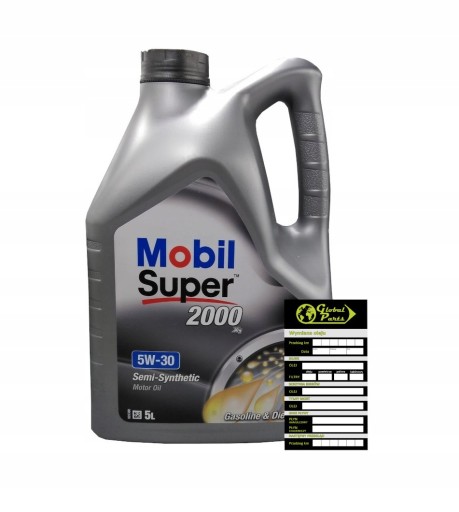 Полусинтетическое масло двигатель MOBIL 2000 X1 5w30 5L