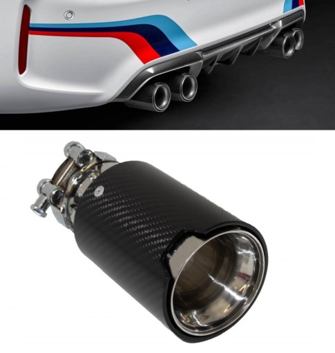 JGJGJET-023M - НОВИЙ НАКОНЕЧНИК ВИХЛОПНОЇ ТРУБИ З ВУГЛЕЦЕВОЇ СТАЛІ 90 ММ