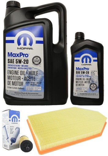 MOPAR 5W20 6L + ФИЛЬТРЫ CHRYSLER 300 3.6 2014-2020 гг.