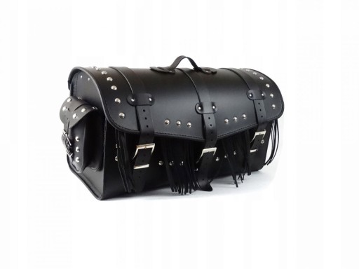 ШКІРЯНИЙ ЧОХОЛ 60 СМ ДВА ШОЛОМА БАХРОМА БЛИСКАВКА