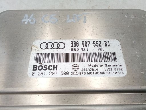 Audi A6 C5 lift FL computer control unit of the engine 3B0907552BJ