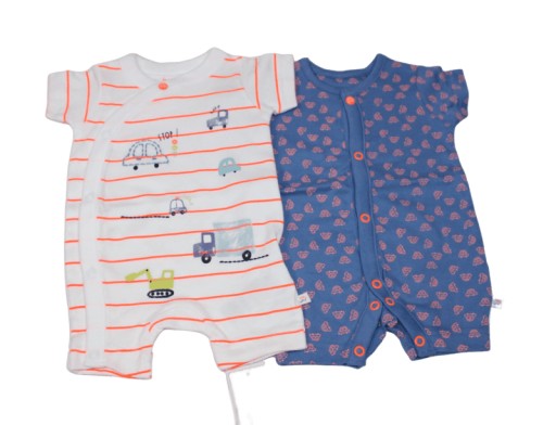 MOTHERCARE 2 ks rampers PREDČASNE NARODENÁ 3,4 kg