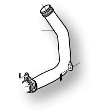 30741211 - VOLVO C30 C70 S40 V50 правая труба интеркулера 2.4 D