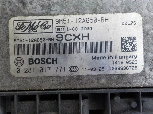 FORD Computer Bedienteil 9M51-12A650-BH 0281017771 9CXH