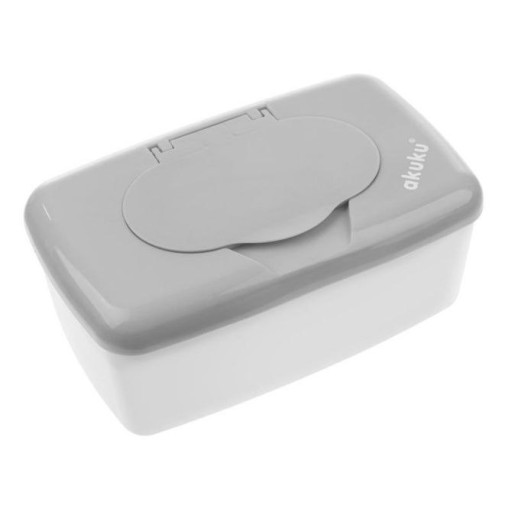 Коробка для вологих серветок Akuku A0532 сіро-біла