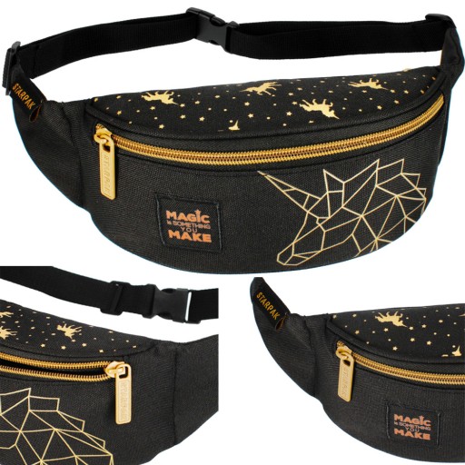 Дитяча сумка Starpak чорна, відтінки жовтого і золота