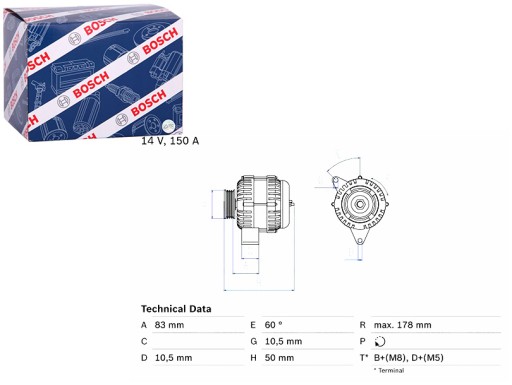 0 986 - Генератор mercedes c t-model s202 c w202 clk a208 clk a209 clk c208