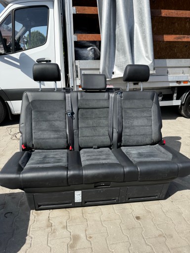 Sitz Sitz LOZKO TROJKA VW T6 MULTIVAN ALCANTARA Leder