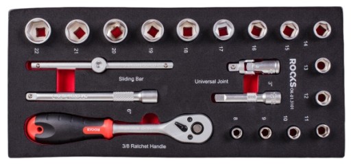 НАБОР ИНСТРУМЕНТОВ ROKS 3/8