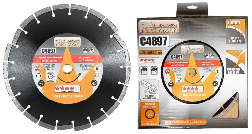 АЛМАЗНИЙ ДИСК ДЛЯ РІЗАННЯ АСФАЛЬТУ 300 RICHMANN