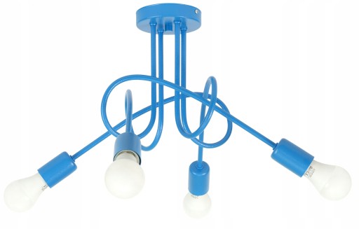 Стельовий світильник Moderno E27, сині відтінки