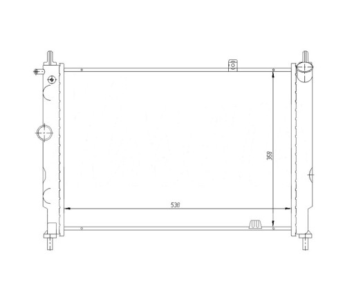 РАДІАТОР OPEL ASTRA F 91- 90443465
