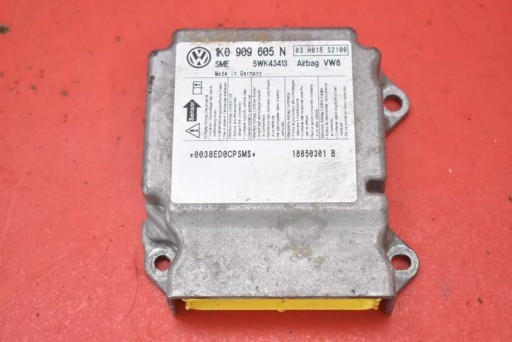 module SENSOR airbag of the airbags 1K0909605N SEAT TOLEDO 3 III 04-10