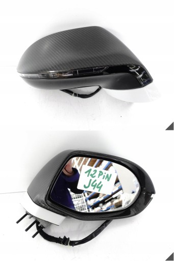 AUDI RS7 S7 A7 4G8 C7 10-18 LIFT mirror right CARBON 12 PIN EUROPA S9R
