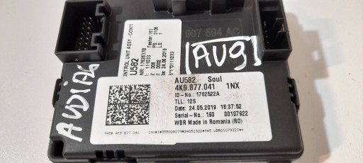 Audi A6 S6 C8 4K module unité de commande électronique uce toit panoramique 4K9877041 (AU9)