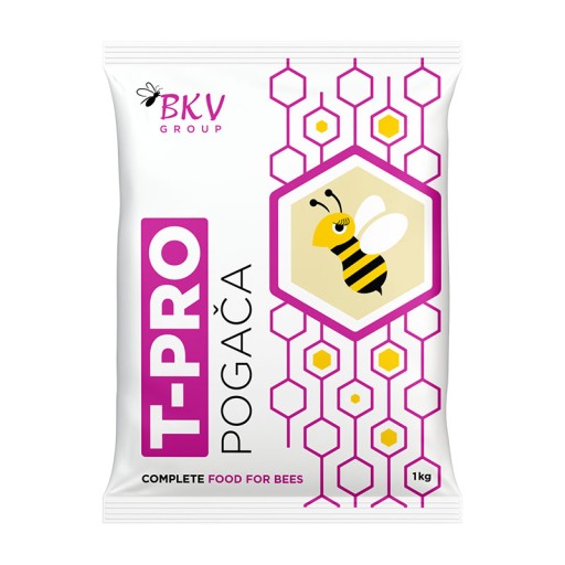 Koláč pre včely s tymolom 1kg, krmivo pre včely s tymolom - BKV