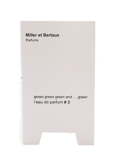miller et bertaux #3 green green green and green woda perfumowana 2 ml   