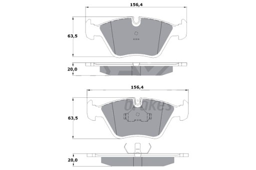 TOMEX BRAKES КОЛОДКИ ГАЛЬМІВНІ BMW 5 E34 88-97 зображення 1