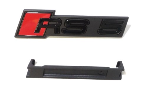 8W6853736CT94 - ЭМБЛЕМА ЗНАК ЛОГОТИП ПЕРЕДНЯЯ РЕШЕТКА AUDI RS5 ЧЕРНЫЙ ОРИГИНАЛ ASO QUALITY