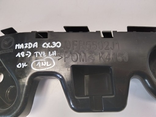2019r + Mazda Cx30 Support Support plaque Pare choc Arrière Gauche Original DFR5502J1