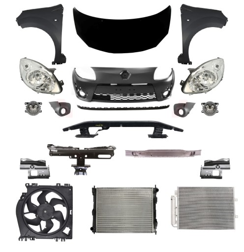 7782666825 - Renault Twingo 07-11 Передня фара, капот, ремінь