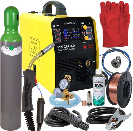 Migomat зварювальний апарат 3в1 Magnum Synergia 200 алюміній