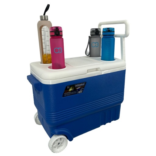 АВТОМОБИЛЬНЫЙ ХОЛОДИЛЬНИК 45 Л МОБИЛЬНЫЙ КОЛЕСА РУЧКА ДЕРЖАТЕЛЬ ДЛЯ НАПИТКОВ XL