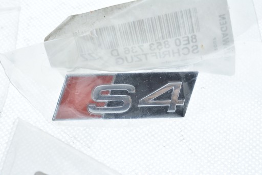 ЭМБЛЕМА ЗНАК S4 ПЕРЕДНЯЯ AUDI A4 B7 8E0853736D 2ZZ